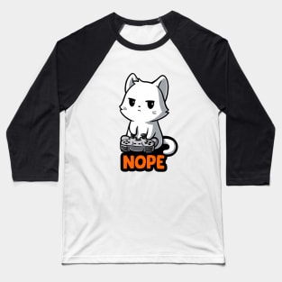 Cat playing games Baseball T-Shirt